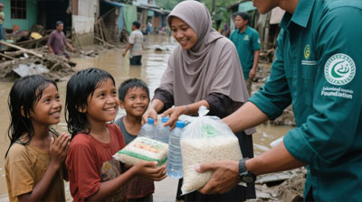 Yayasan Lazis Muslim Tubagus Hasan Basri Salurkan Bantuan untuk Korban Banjir Jakarta